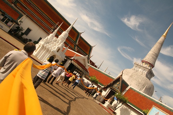 งานแห่ผ้าขึ้นพระธาตุ วัดพระมหาธาตุวรมหาวิหาร จ.นครศร