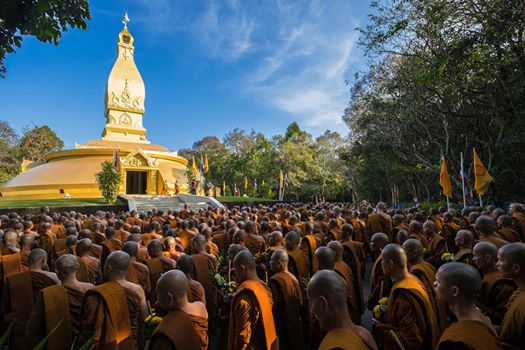 เจดีย์หลวงปู่ชา สุภัทโธ วัดหนองป่าพง